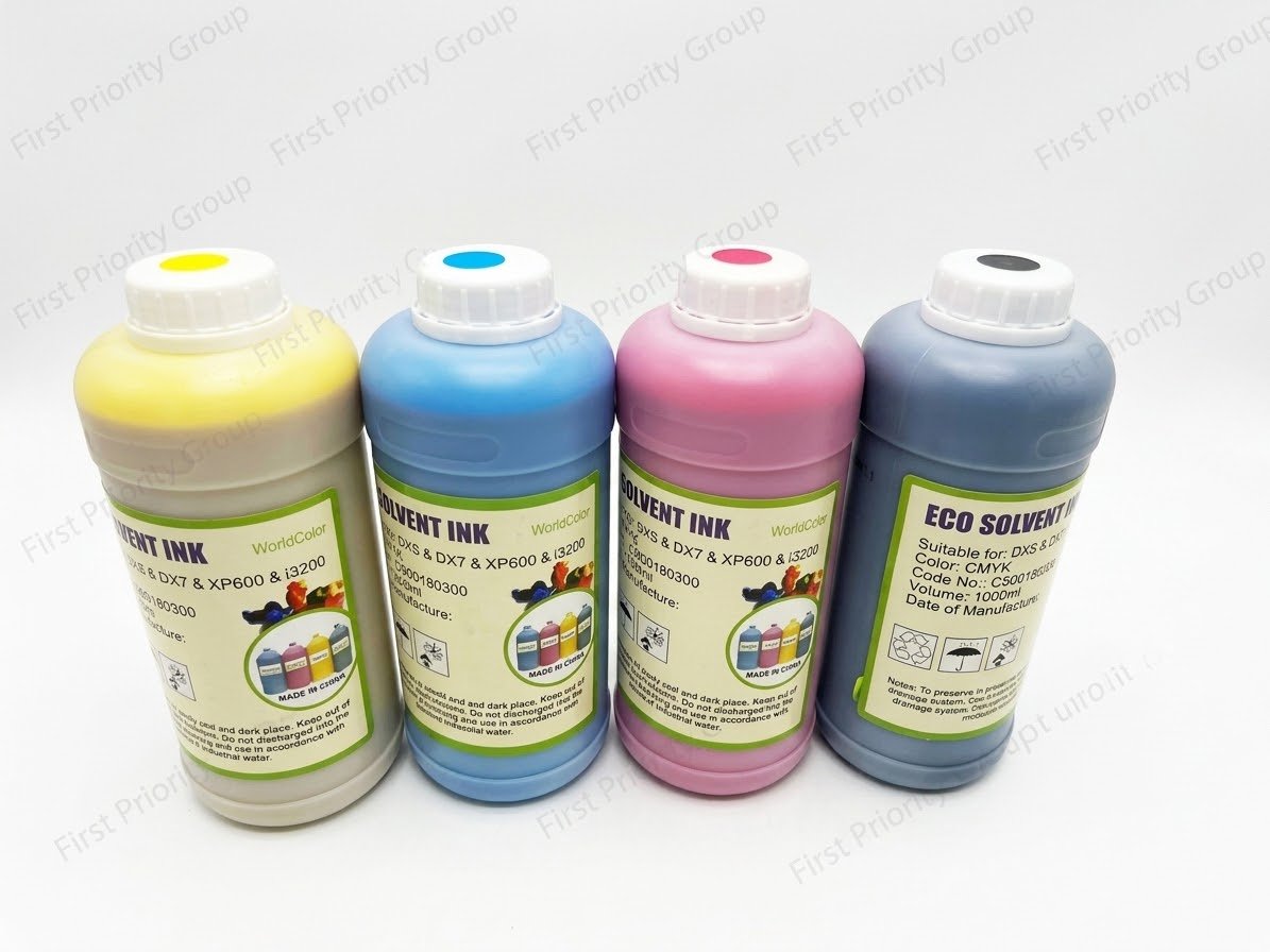 Encre ecosolvent
Adapté pour : DX5, DX7, XP600, i3200 & i1600.